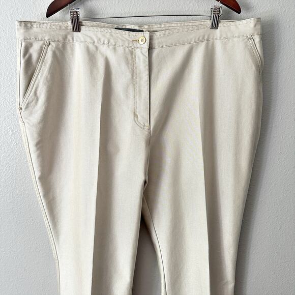 Marina Rinaldi Jeany Champagne Tapered Jeans 37" Inseam Women's Plus Size 22 - Picture 2 of 15